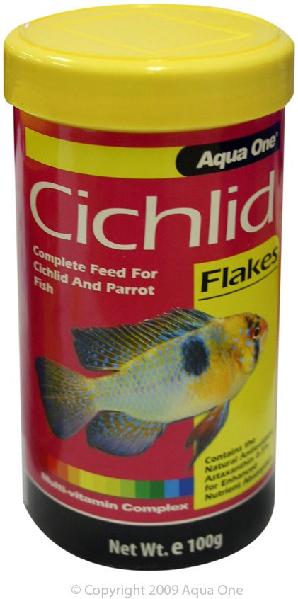 Aqua One Cichlid Flake 100G