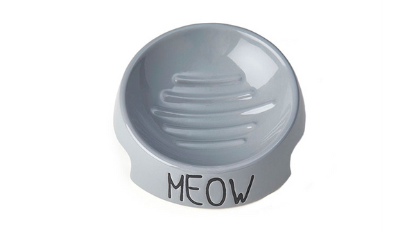 Meow Inverted Bowl Grey