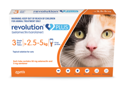 Revolution Plus Cat 2.5-5KG 3 Pack