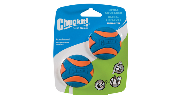 ChuckIt! Ultra Squeaker Ball Small 2pk