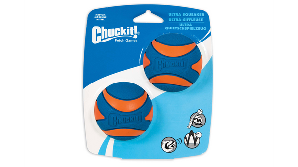ChuckIt! Ultra Squeaker Ball Medium 2pk