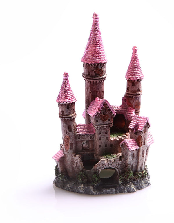 Aqua One Ruined Underwater Castle Pink Small