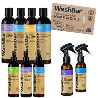 November Sale - Washbar Shampoo & Spritzer Range 15%