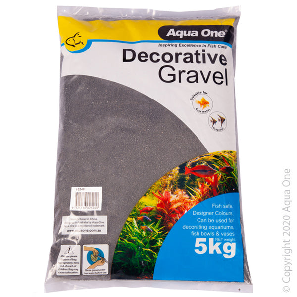 Aqua One Gravel Black Silica 5KG