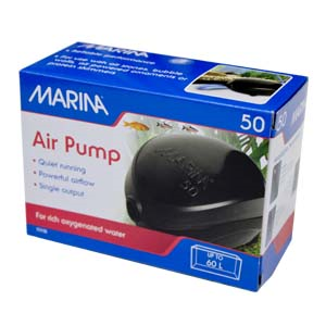 Air Pump Marina 50 Single Outlet Suitable For 10-60 Ltr Aquariums