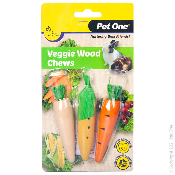 Pet One Veggie Wood Chews 3 Pack