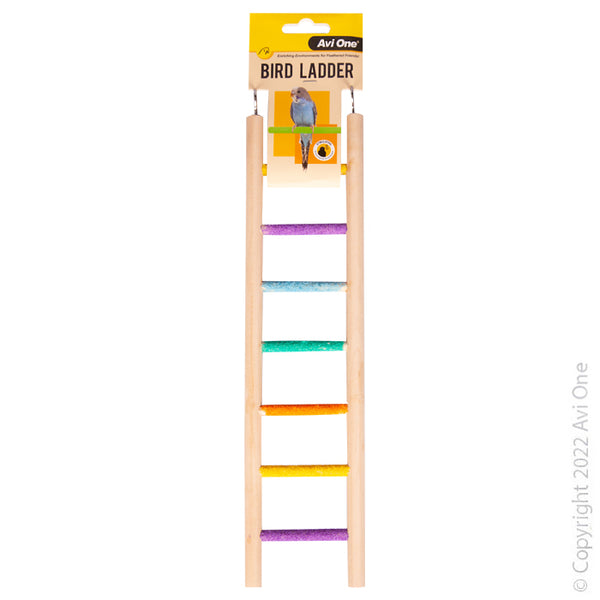 Avi One Wooden Ladder With 7 Sand Steps