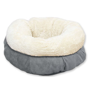 AFP Lambswool Donut Bed - Grey