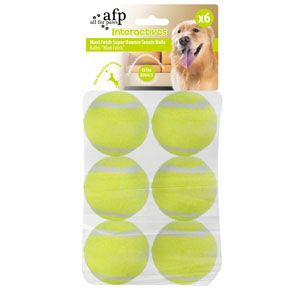 AFP Interactive - Maxi Fetch Super Bounce Tennis Ball (6 pack)