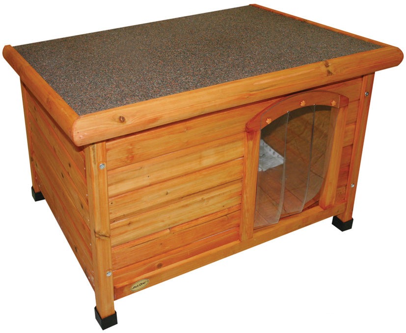 Pet One Flat Roof Bavarian Timber Kennel Large