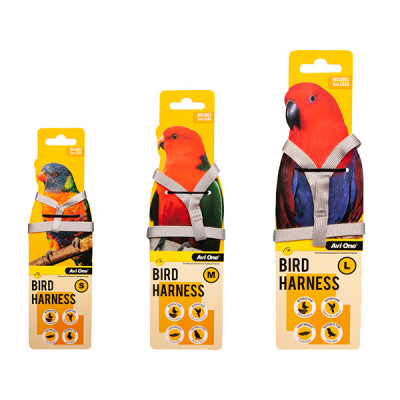 Avi One Bird Harness With Shock Resistant Lead