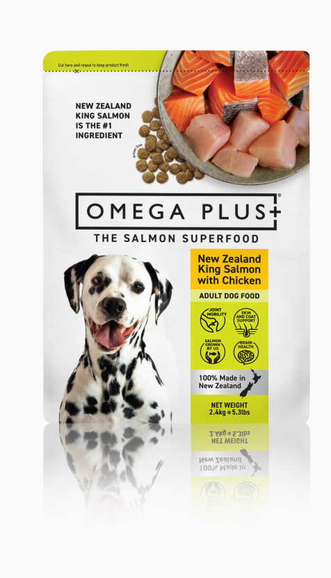 Omega Plus King Salmon & Chicken Dry Dog Food 2.4kg