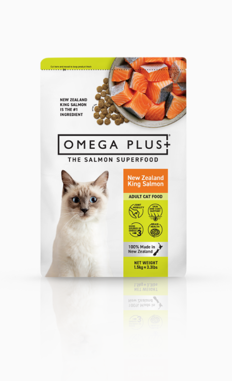 Omega Plus King Salmon Dry Cat Food 1.5kg