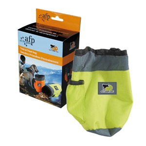 AFP Outdoor Dog Train & Treat Bag Orange & Green