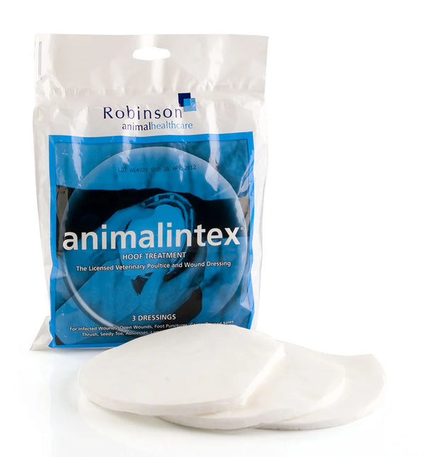 Robinsons Animalintex Hoof Shaped Poultice 3 Pack