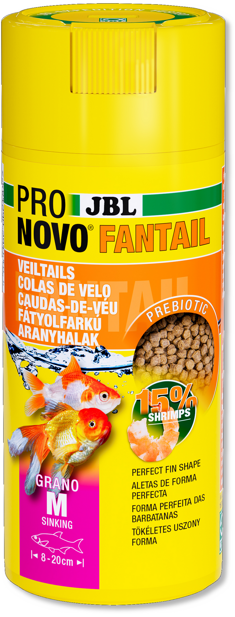 JBL ProNovo Fantail Goldfish M Grano Click 250ml