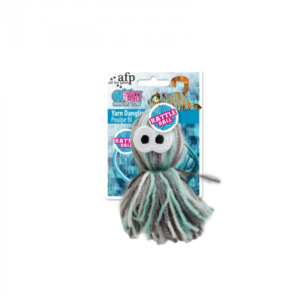 AFP Knotty Habit Cat Yarn Dangling Octopus - Cat Toys 
