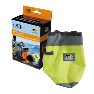 AFP Outdoor Dog Train & Treat Bag Orange & Green - Dog Training 