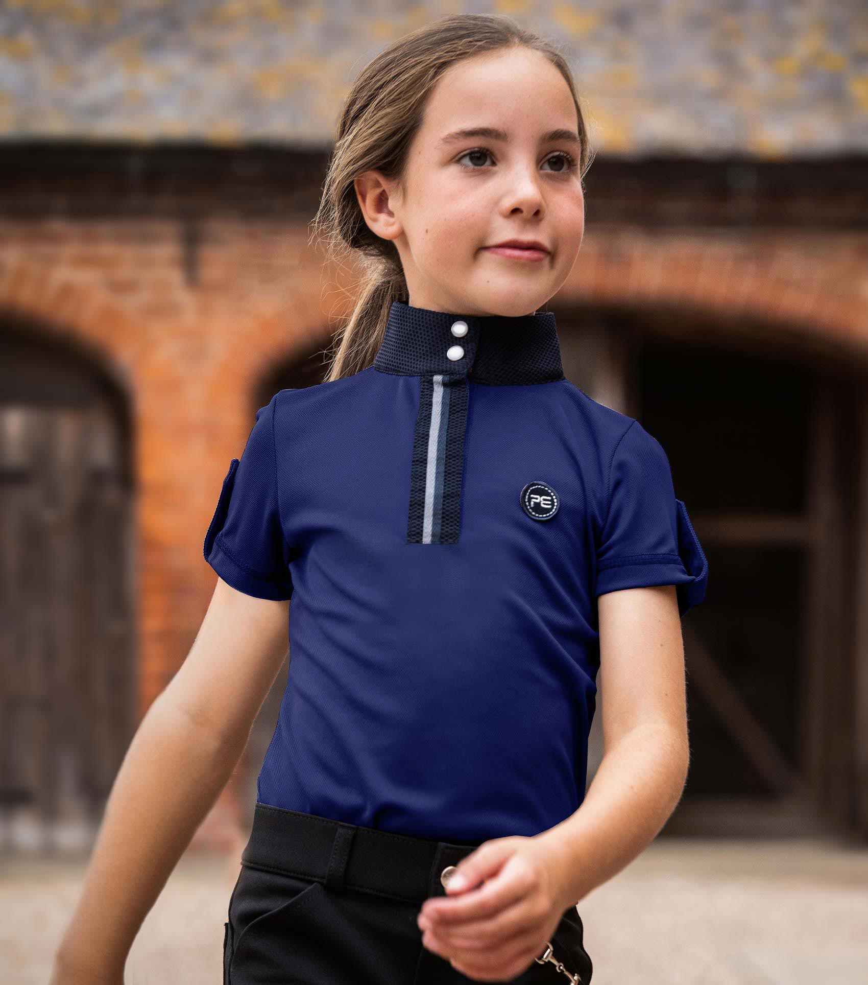 Premier Equine Mini Amia Girl's Technical Short Sleeve Riding Top