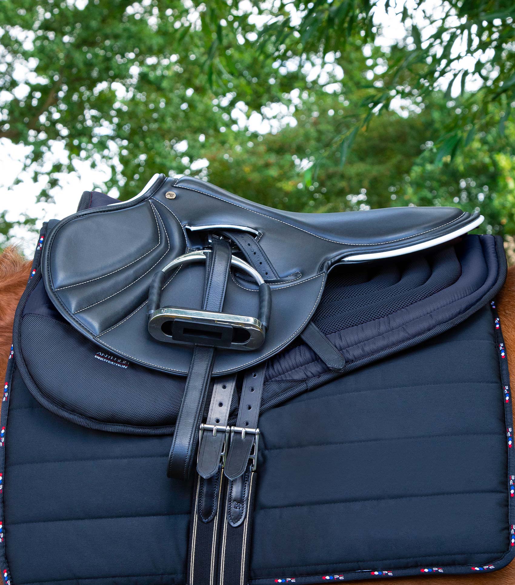 Premier Equine Anti-Slip Airflow Shockproof Racing/ Training Saddle Pad