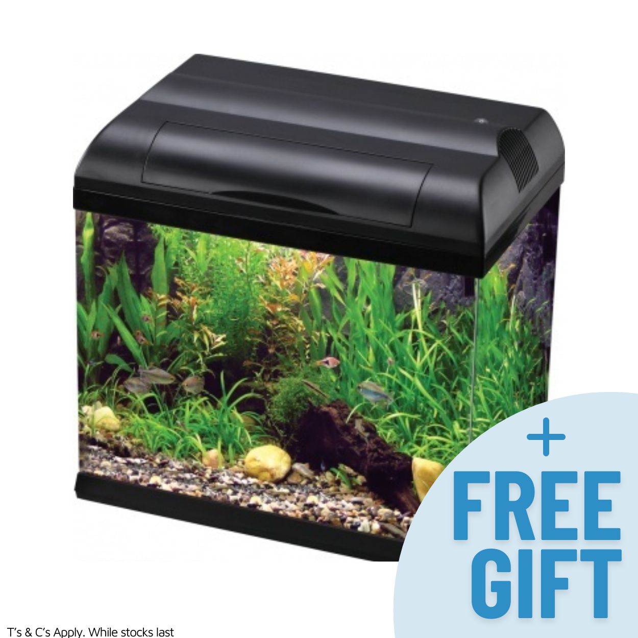 Aqua One Ecostyle 47 Aquarium Black 38L - Fish Tanks & Cabinets 