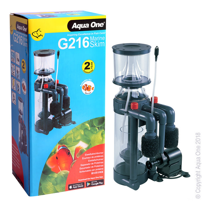 Aqua One G216 Protein Skimmer Up To 400L - Fish Tank Filters, Powerheads & Wavemakers 