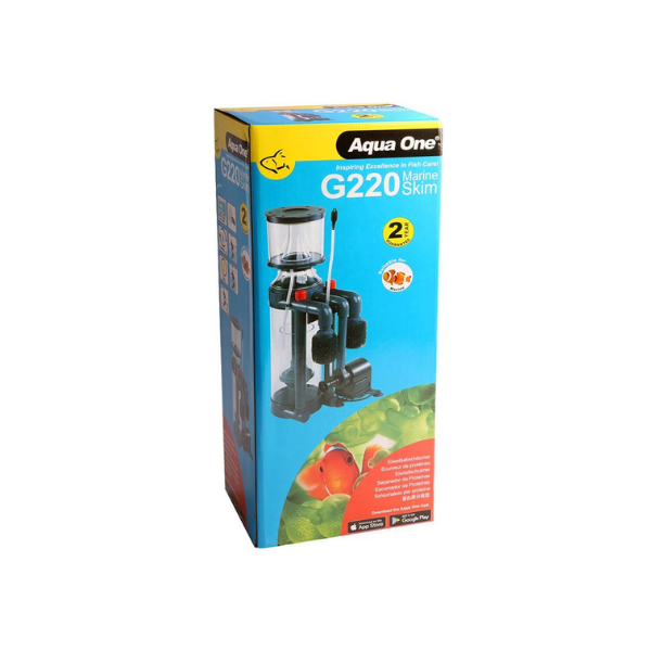 Aqua One G220 Protein Skimmer Up To 800L - Fish Tank Filters, Powerheads & Wavemakers 