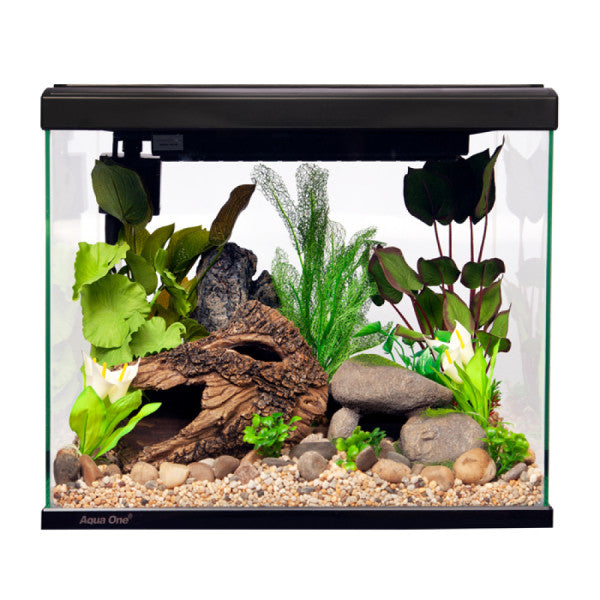 Aqua One Lifestyle Classic 40 Satin Black 40L - Fish Tanks & Cabinets 