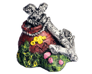 Aqua One Mini Ruined Anchor Vase - Fish Tank Decorations 