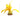 Aqua One Silk Sword With Gravel Base Large - Fish Tank Decorations - Yellow-Orange