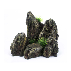 AquaWorld Rocks Grey B - Fish Tank Decorations 