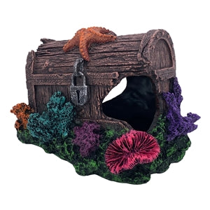 AquaWorld Treasure Chest - Fish Tank Decorations 