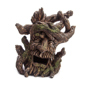 AquaWorld Tree Face Leaning - Fish Tank Decorations 