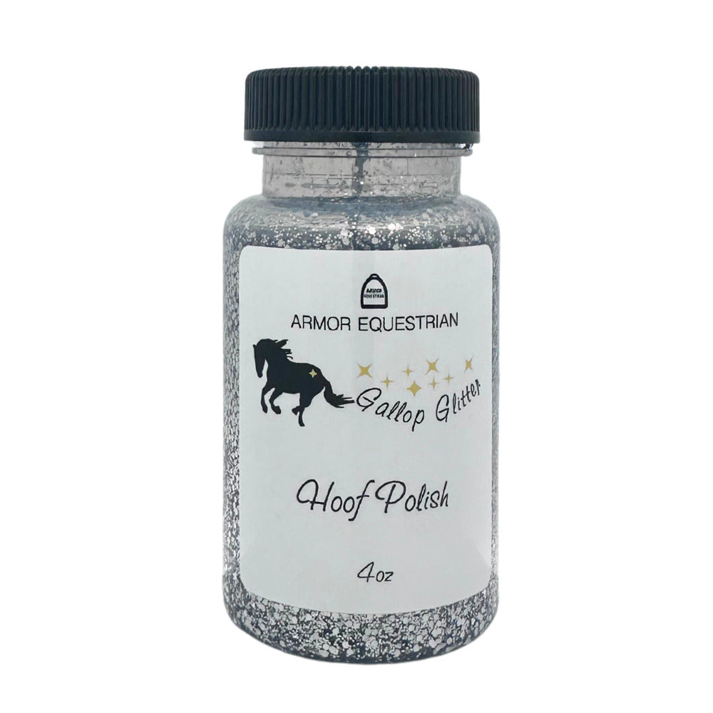 Armor Equestrian Gallop Glitter Hoof Polish - Equine Grooming - Pink-Purple-Teal-Silver