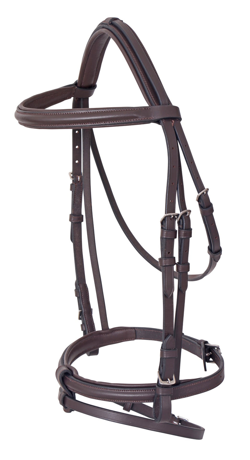 Platinum Raised Padded Hanoverian Bridle