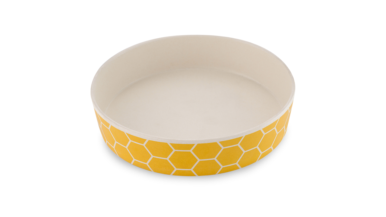 Beco Classic Bamboo Honeycomb Cat Bowl 200ml - Cat Bowls & Feeding Accessories 