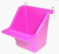 Bird Cup with Perch Medium 9 x 8cm - Bird Feeders & Waterers 