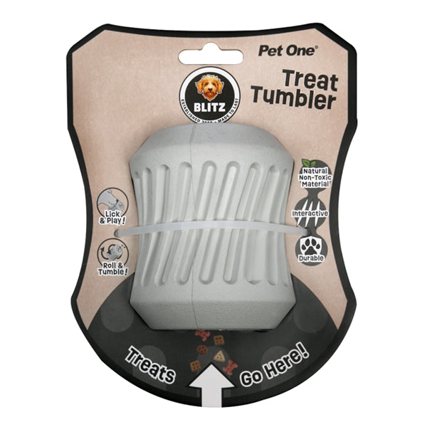 Blitz Dog Toy Rubber Treat Tumbler - Dog Toys - Medium-Large