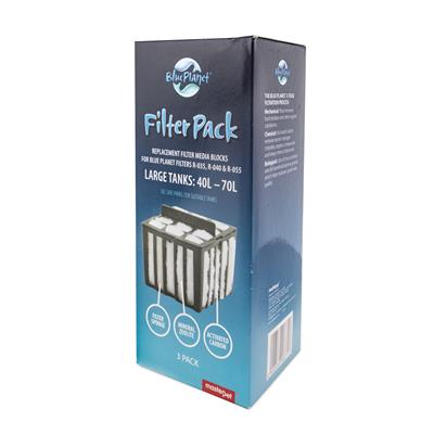 Blue Planet Filter Media Medium 40-70L 3Pack - Fish Tank Filter Media 
