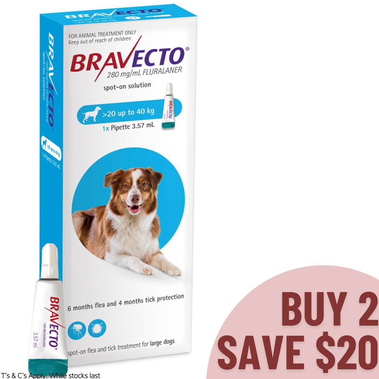 Bravecto Spot On Large Dogs 20-40KG