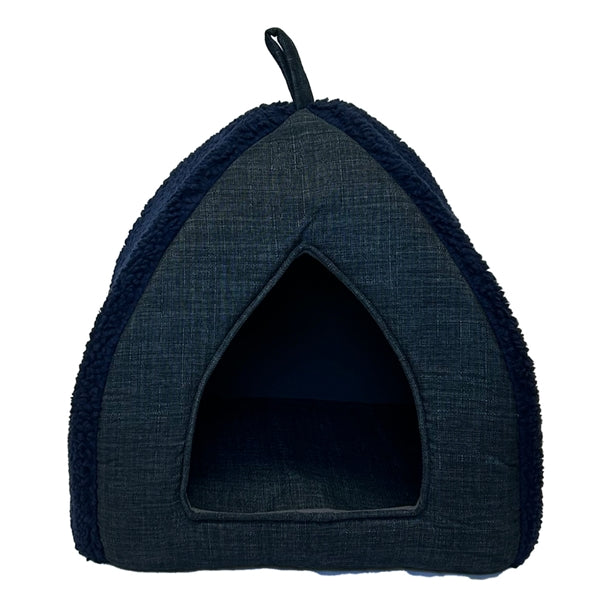 Brooklands Sherpa Cuddly Cave Navy - Cat Bedding 