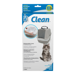 Catit Biodegradable Litter Box Liner 10 Pack - Cat Clean Up 