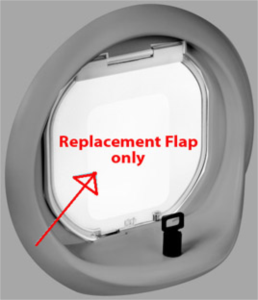 Catwalk Flap Magnetic Frosted - Cat Doors 