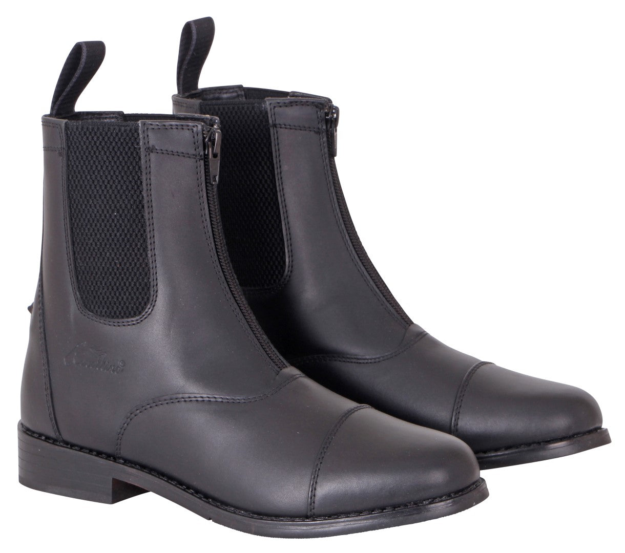 Cavallino Leather Rider Zip Jodhpur Boots - Equestrian Riding Boots 