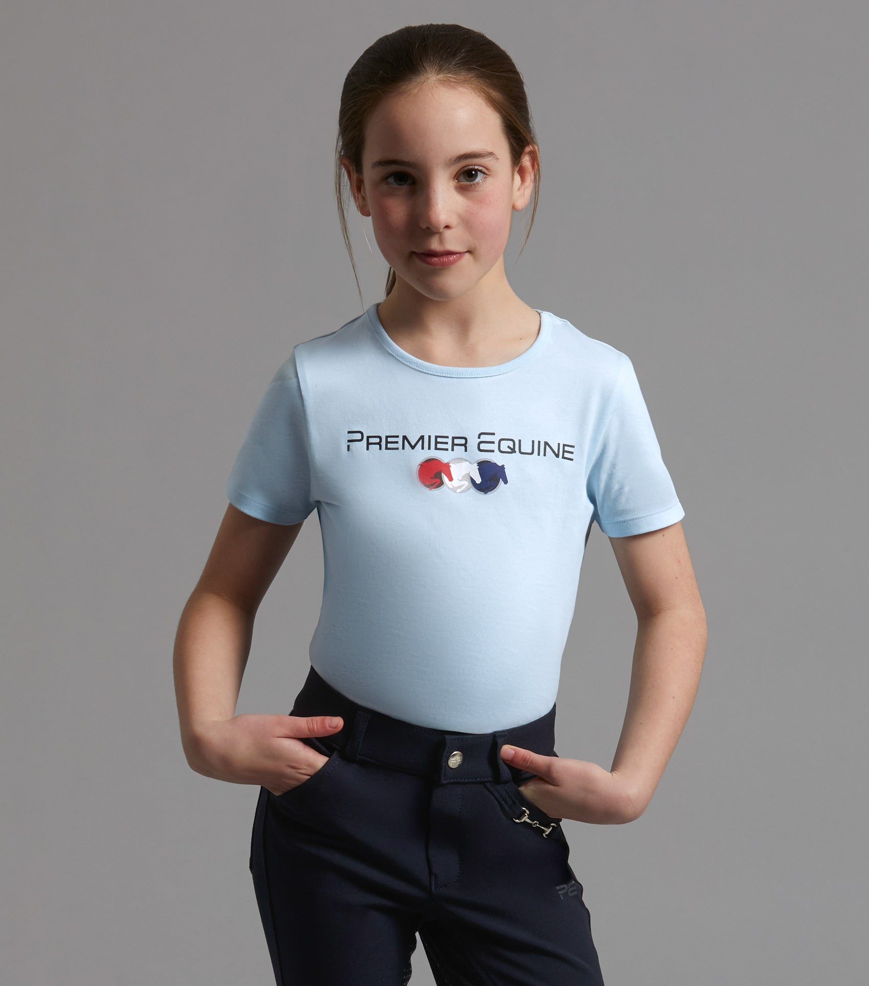 Premier Equine Chiaro Girls Cotton Riding T-Shirt