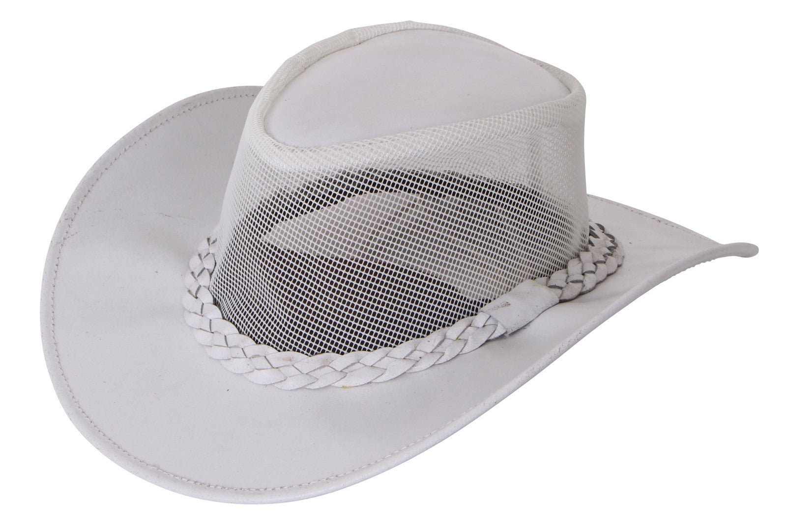 Double Hill Colorado Leather Mesh Hat - Equestrian Gloves & Hats 