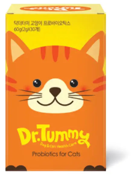 Dr Tummy Probiotics for Cats Powder 30x2g - Veterinary Feline Gastrointestinal Health 