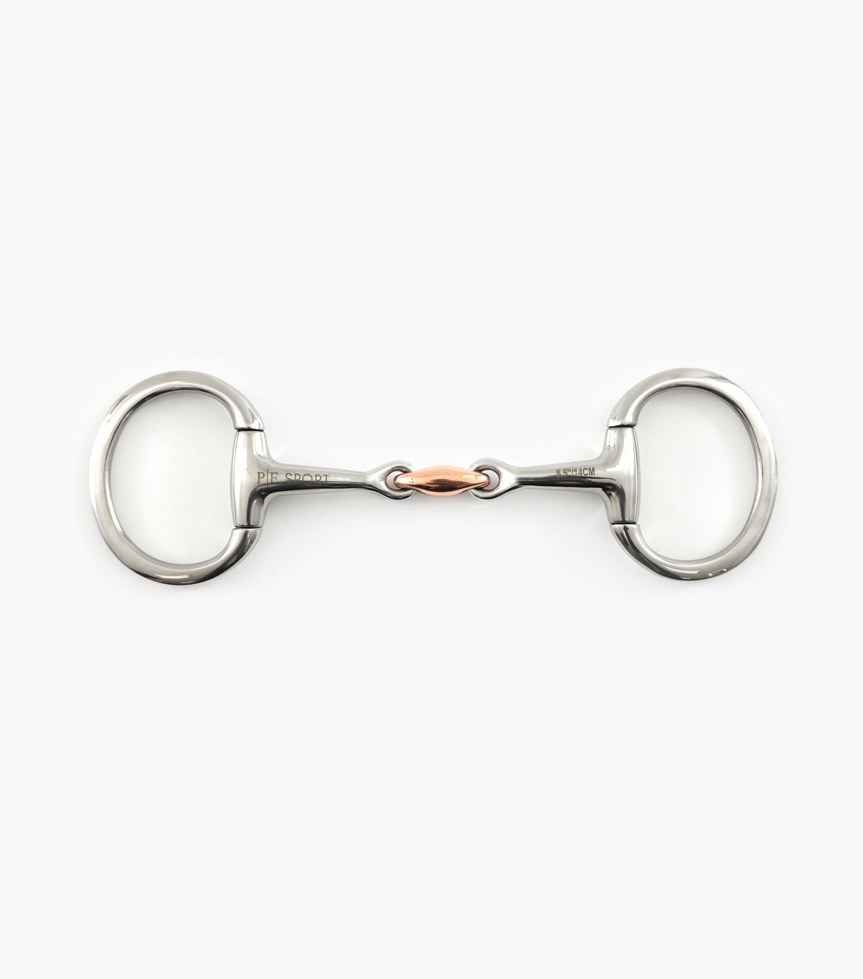 Premier Equine Eggbutt Snaffle with Copper Lozenge