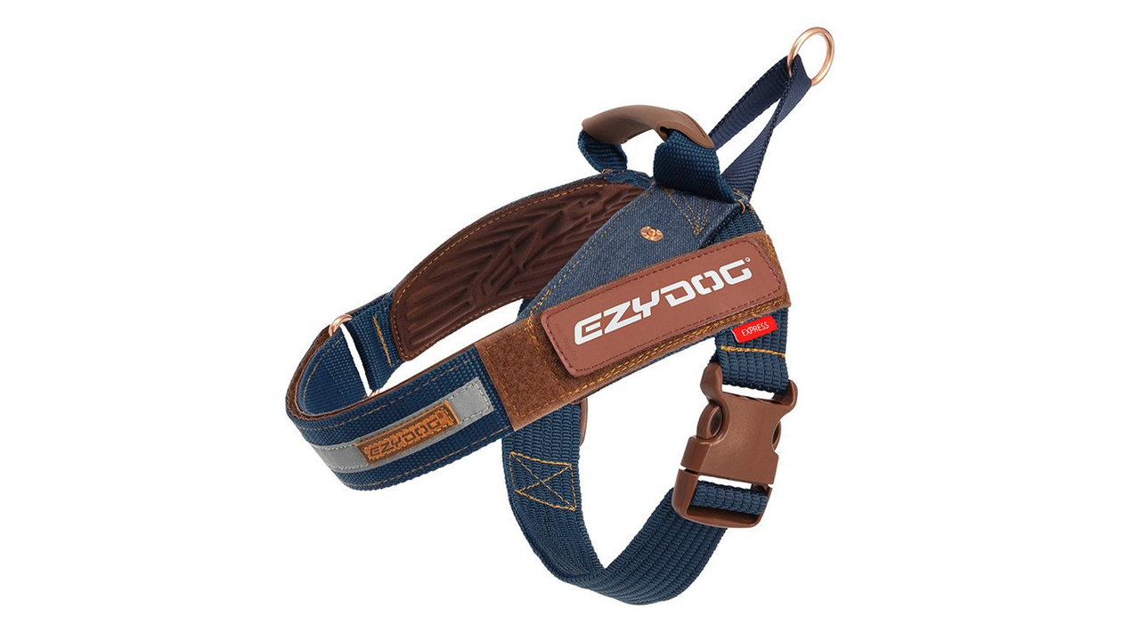 EzyDog Express Harness Denim - Dog Collars, Leashes & Harnesses 