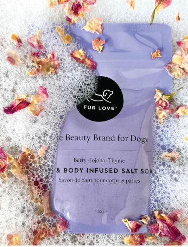 Fur Love Berry Thyme And Jojoba Infused Salt Soak 100gm